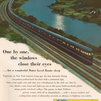 1953 - New York Central Railroad Advertisement