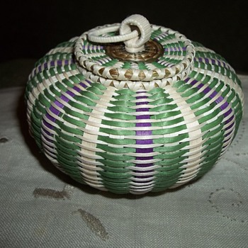 Urchin Basket by Jeremy Frey, Passamaquoddy Native American. - Native American