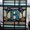 Old stained glass "B"  1909