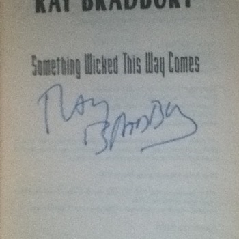 Signed Ray Bradbury Novels - Books