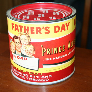 Prince Albert Father's Day can from about 1963-64 ( I think) - Tobacciana