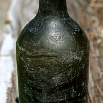 ~~~Old 1770's Black Glass Bottle~~~