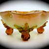 Moser signed opalescent uranium glass bowl, ca. 1885