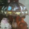 Art Nouveau Slag Lamp