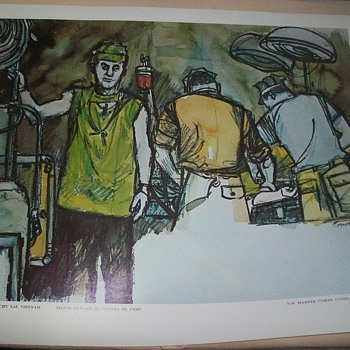 U.S. MARINE CORPS COMBAT ART COLLECTION PRINT