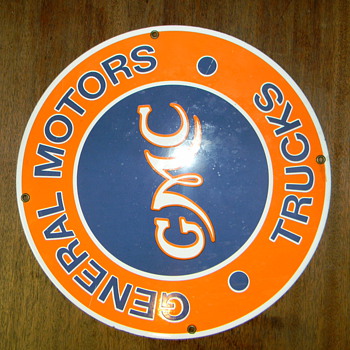 Vintage GMC sign I just picked up from an old storage unit. Can't find info on it..??