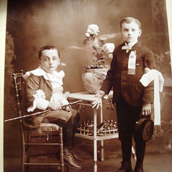Poignant Image on a Cabinet Card - Photographs