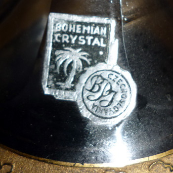 BOHEMIAN CRYSTAL LABEL - Art Glass