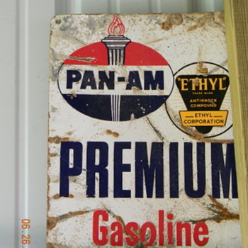 Pan Am Pump sign