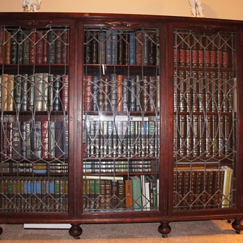 Our old Cherry wood antique bookcase - Furniture