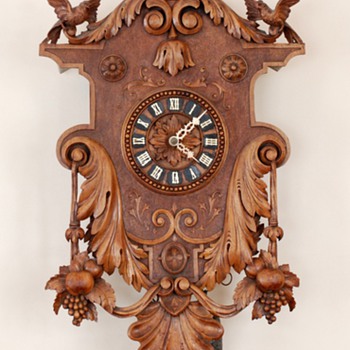 Black Forest Singing Bird Automaton Clock  - Clocks