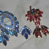 Blue Lagoon and unknown brooch and earing set