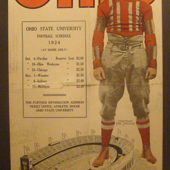 1924 Ohio State Buckeyes poster