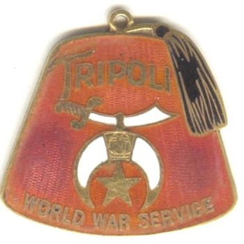 Tripoli Shriners WWI Medal - Military and Wartime