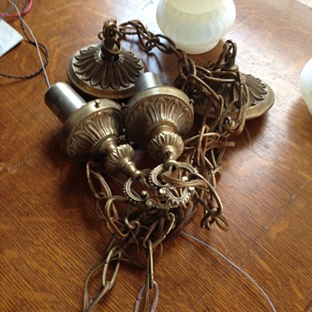 Hanging Opalescent lamps