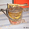 Vintage Shell Lube Canister w/ pump lever...works & full