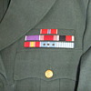 1956 Army Green Uniform with cloth ribbon bar grouping