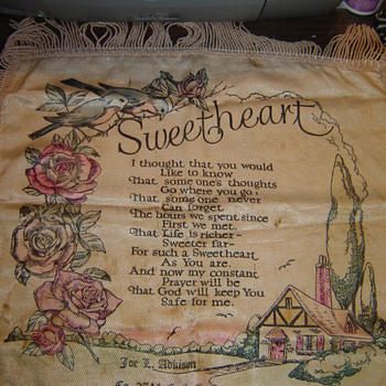 Sweetheart Pillow - Civilian Conservation Corps - Rugs and Textiles