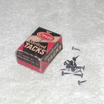 Cross Sterilized Carpet Tacks - Advertising