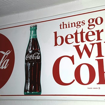 Things Go Better With Coke, smaller version sign - Coca-Cola