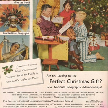 1953 - National Geographic Magazine Advertisement