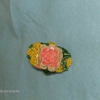 Bakelite Rose Ring