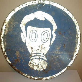Gas Mask boy sign  ?? - Signs