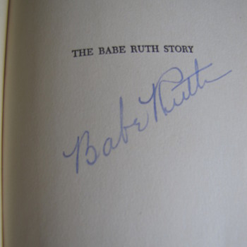 Hardback Edition of the BABE RUTH STORY Signed by Babe Ruth