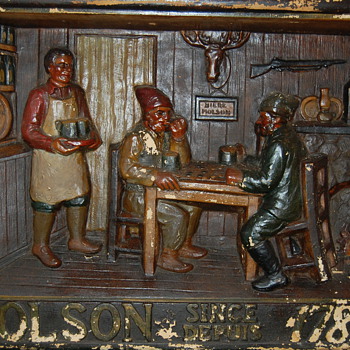 old molson beer sign - heavy ceramic - Breweriana