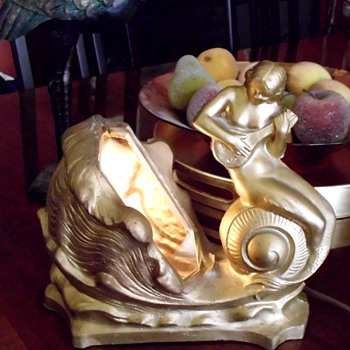Art Deco Mermaid Lamp 1920's