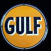 GULF     12 "    Dia Single Sided  Sign