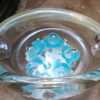 Paperweight Ashtray! - Art Glass