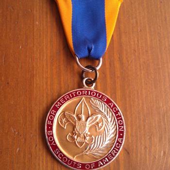 Rare Meritorious Action BSA Sterling Medal