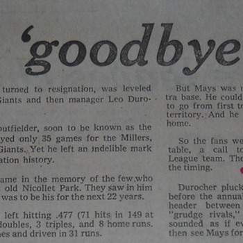 Willie Mays announces his retirement