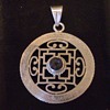 Sterling Silver Purple Stone Amulet