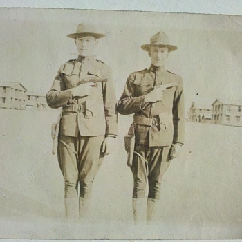 Great WWI US Army Snap Shot 2" X 3" 1917