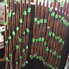 Indian? Victorian? Window Valance? Beaded glass & Beads from Aspen or Birch Bark