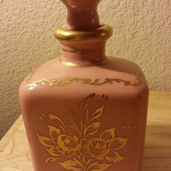 Limoges Pink Powder Scent / Perfume Bottle
