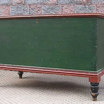 Primitive Mahantongo Dowry Blanket Chest Trunk - Furniture