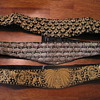 Grandmas Ornate dress belts, gold and silver 
