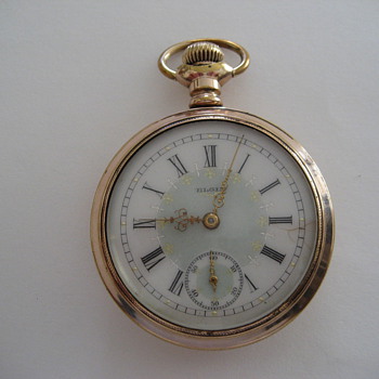 Elgin Pocket Watch with Fancy  Dial - Pocket Watches