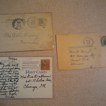 Lot 1- Early 20th century post stamps & Post cards