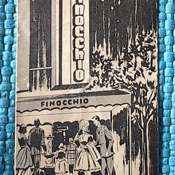 1963 Finocchio's Menu - Paper