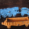 Kilgore cast iron train, small scale. 
