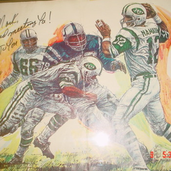 SUPER BOWL III - SIGNED JOE NAMATH LITHOGRAPH