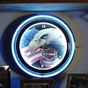 Harley-Davidson...Neon Clock...Patriotic
