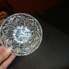 Clear small bowl probably EAPG and little Hats