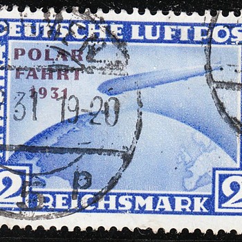Zeppelin Polarfahrt 1931 2 RM blue - Stamps