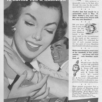 1951 - Hamilton Watch Advertisement