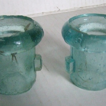 Late 1800's Tab Style Lightning Rod Insulators